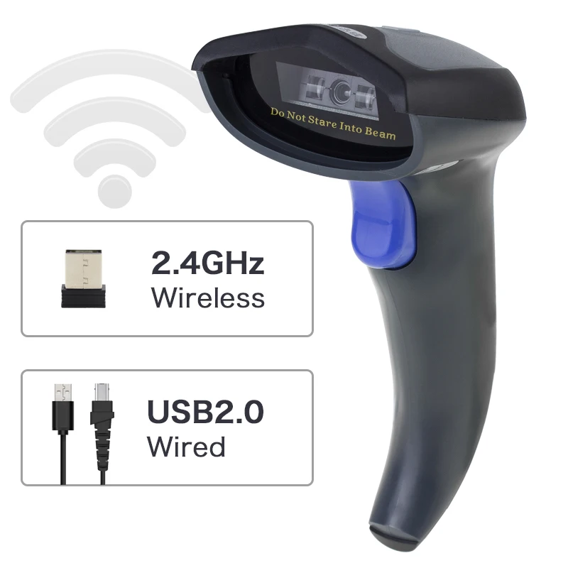 Arrival sem Fio Scanner de Código de Barras Leitor de Código de Barras Scanner a Laser sem Fio - com Fio para Windows Novidades Barcode - Mac Nt-w8 2020 2.4g 2d 16 bar code reader