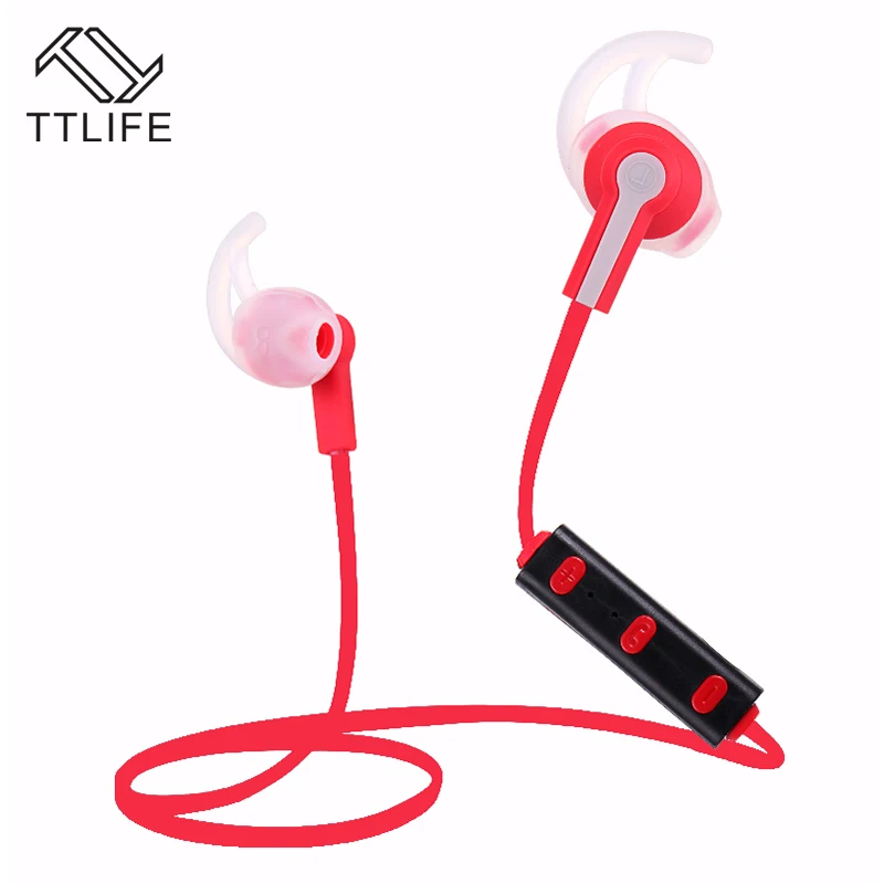 

TTLIFE Brand 2016 Bluetooth 4.1 Headset Sports Handsfree In Ear Stereo  Wireless Sweatproof  Earphone For Outdoor Sports Phones