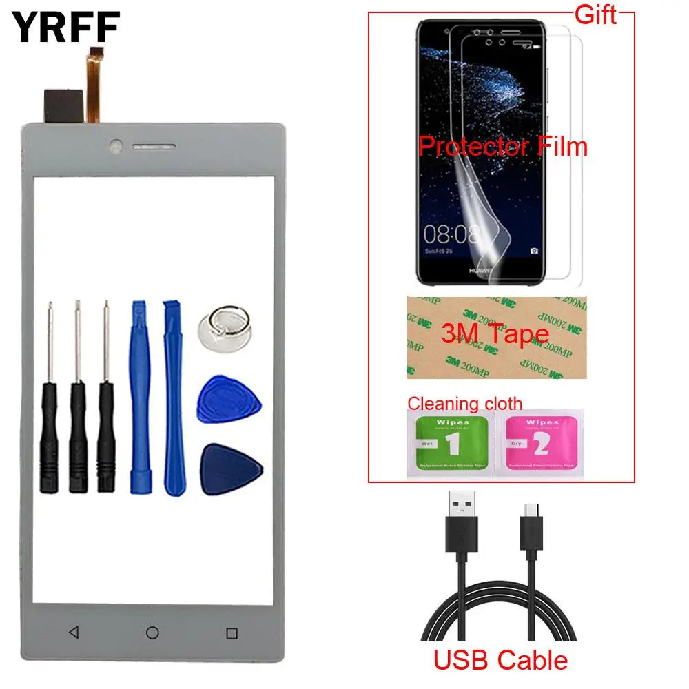 

5'' Mobile Front Glass Touch Panel For Senseit A109 Touch Screen Digitizer Touchscreen Replacement Sensor Tools Gift