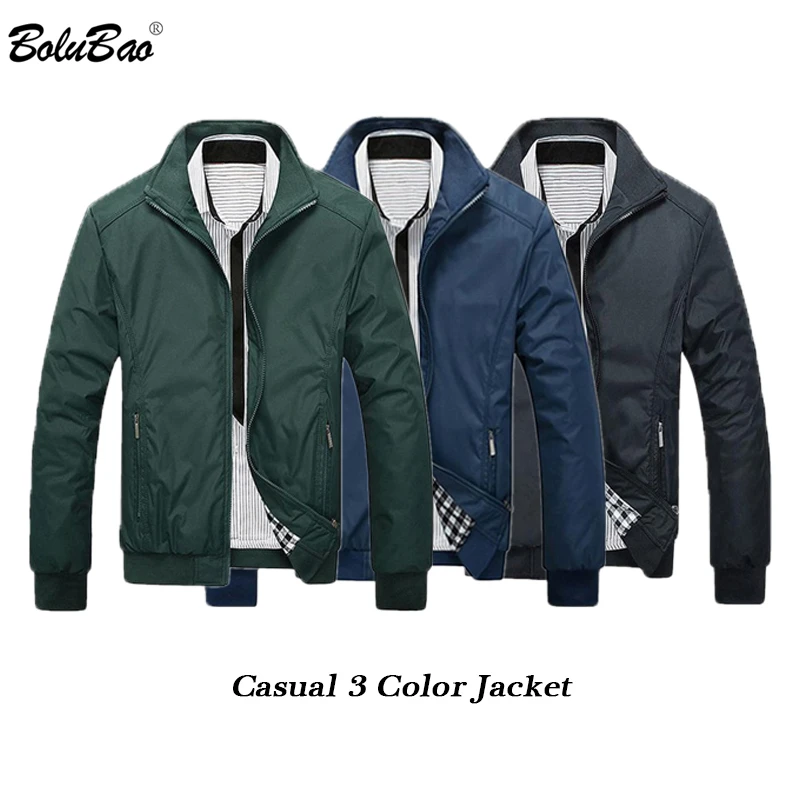 

BOLUBAO Fashion Brand Men Jackets 2019 Spring Autumn Male Jacket Thin Coat Men Windbreaker Jacket Men's Solid Color Jackets Coat