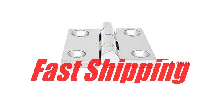 

316 stainless steel Heavy Duty Marine square hinge 2 inch 50*50mm Deck Cabinet Drawer Door Strap Butt Hinge for Yacht boat