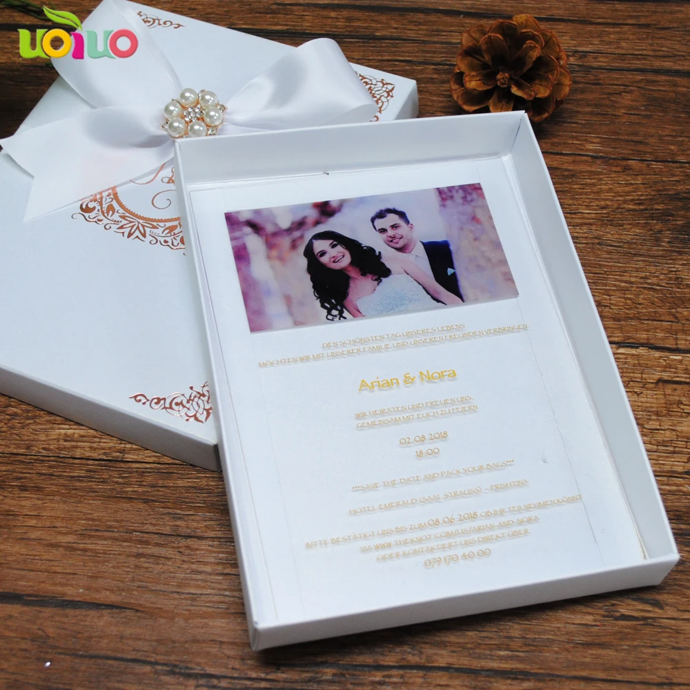  Customize wedding invitation cards with box lovely wedding favor invitations cheap price special vi - 32916068219