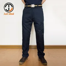 Мужские повседневные брюки деловые брюки Обычные прямые брюки темно-синего цвета брендовая одежда 40 42 ID816