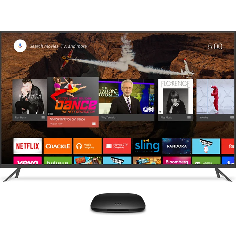 Глобальная версия ТВ приставки Xiaomi Mi Box 3 четырехъядерный Android TV 8 0 Smart Youtube Netflix 4K