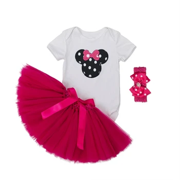 

Baby Newborn Baptism Birthday Clothes Sets Summer Tops+Headband+Skirt 3Pcs Baby Kids Girl Party New Year Princess 0-24m Clothes