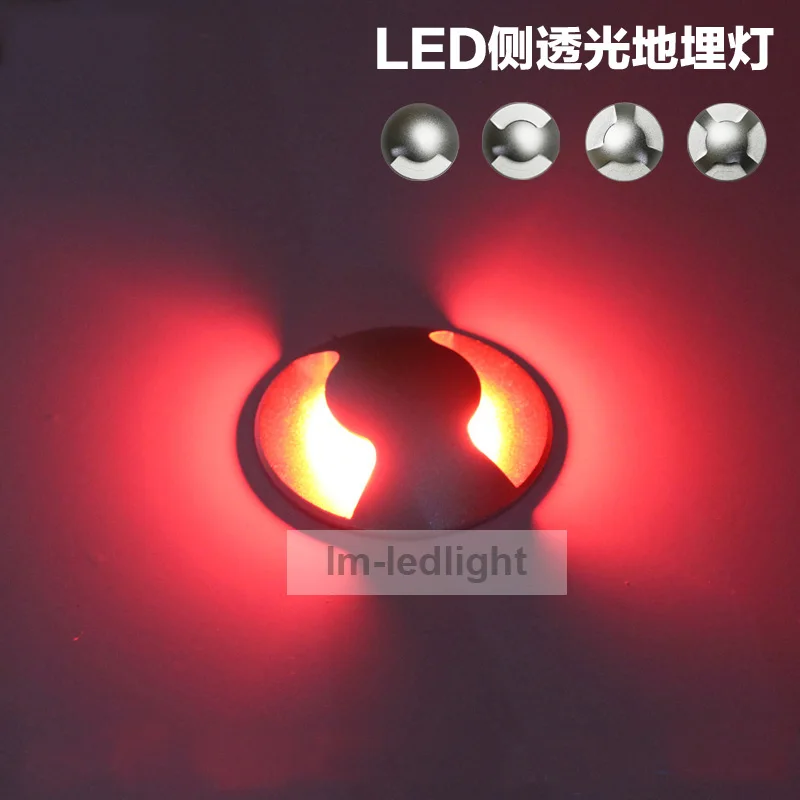 

1W LED Underground Path Light In-ground Deck Lights Outdoor Decorative Spotlight, AC/DC 12V, IP68 Waterproof