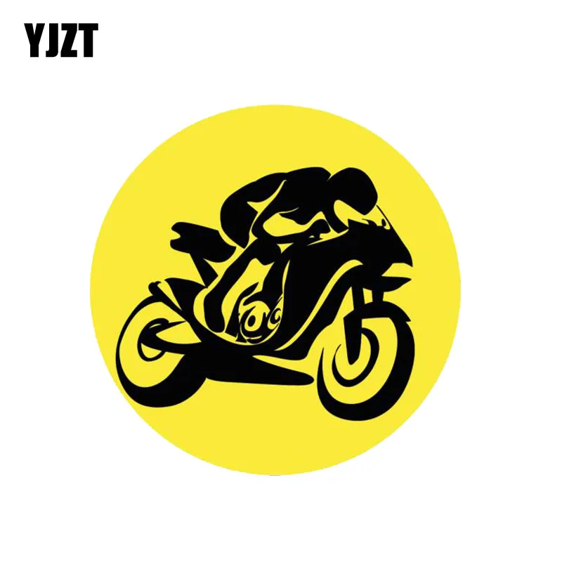 YJZT 12.7CM*12.7CM Motorcycle Silhouette Moto Bike Sport PVC Waterproof Car Sticker 11-00207 | Автомобили и мотоциклы