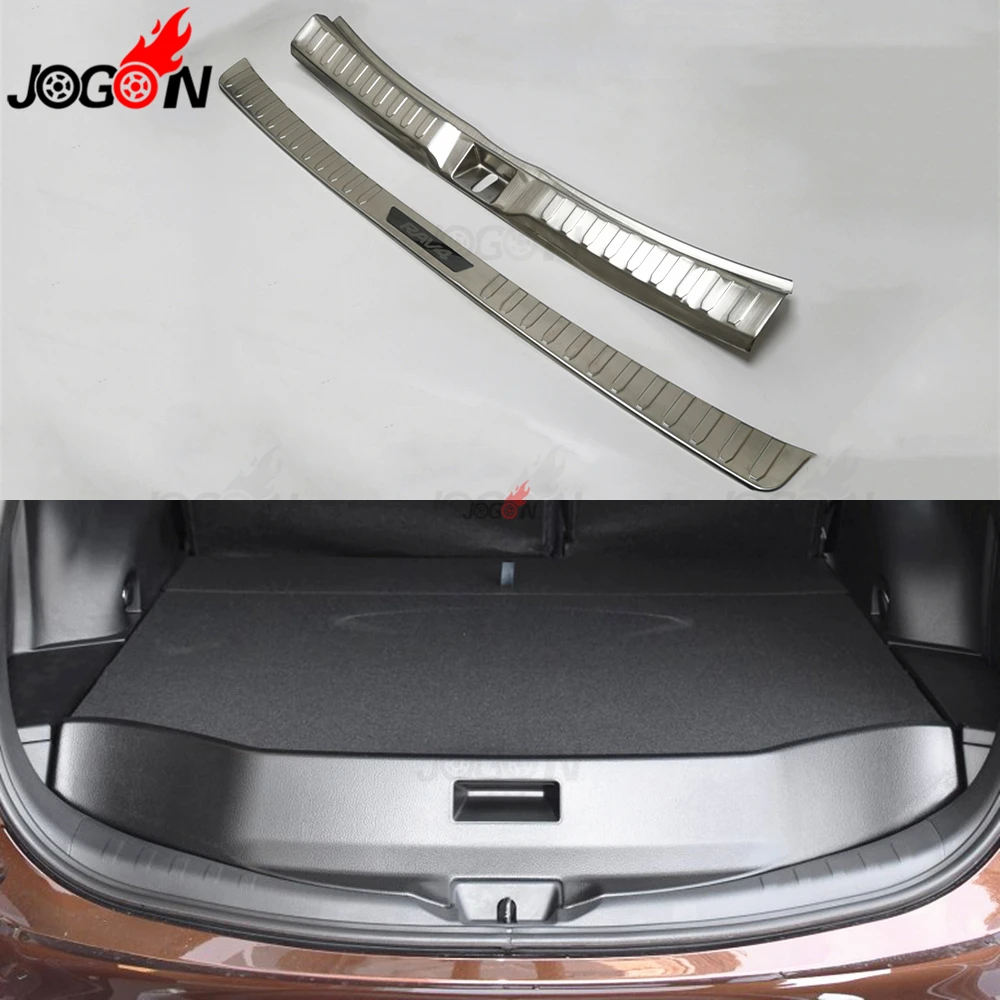

Car Interior Exterior Rear Bumper Protector Cover Trunk Guard Trim For Toyota RAV4 2019+ Scratch Guard Stainless Steel