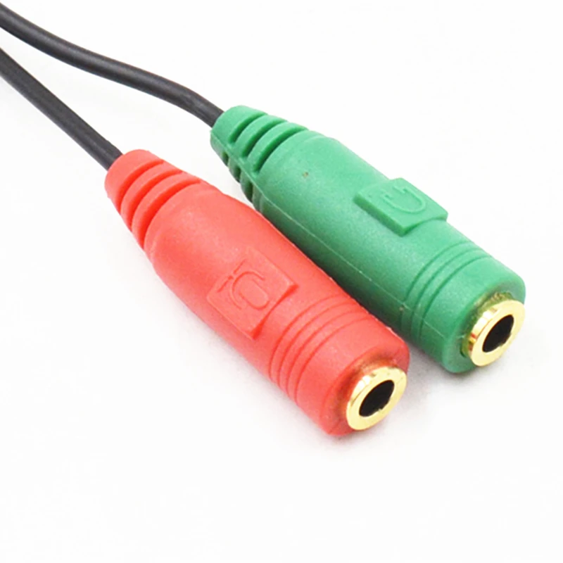 Rankman 10pcs Audio Splitter 3.5mm Cable Male to 2 Ports with Mic 3.5 Jack Extension AUX Cable for Speaker Phone Car Earphone Rankman 10pcs Audio Splitter 3.5mm Cable Male to 2 Ports with Mic 3.5 Jack Extension AUX Cable for Speaker Phone Car Earphone