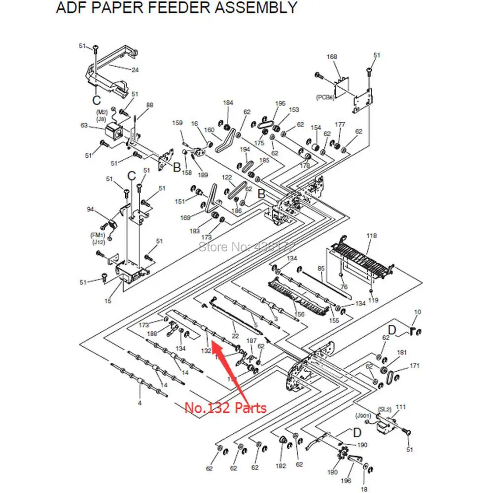 OEM FC9 3657 000 ролик adf Read 3 для Canon IR 5055 5065 5075 5050 5570 6570 5070 7086 IRC 5800 6800 5870 6870|canon roller|roller canoncanon