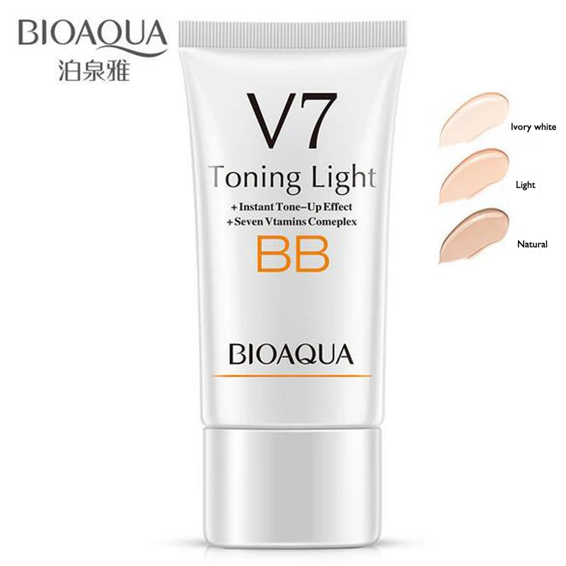 

BIOAQUA V7 Toning Night Air Cushion BB Cream Long Lasting Makeup Concealer Moisturizing Brighten Foundation Natural BB CC Cream