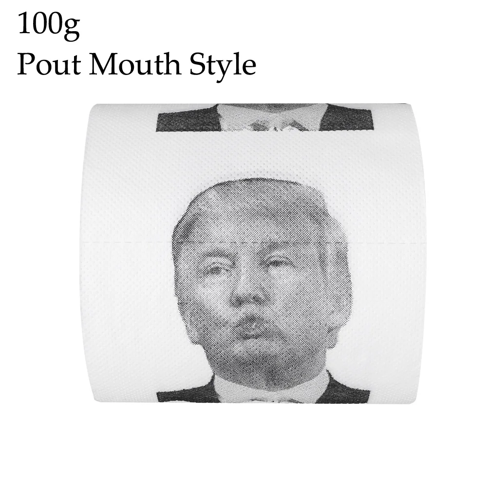 Смешная туалетная бумага с изображением Дональда Трампа рулон смешной туалетной
