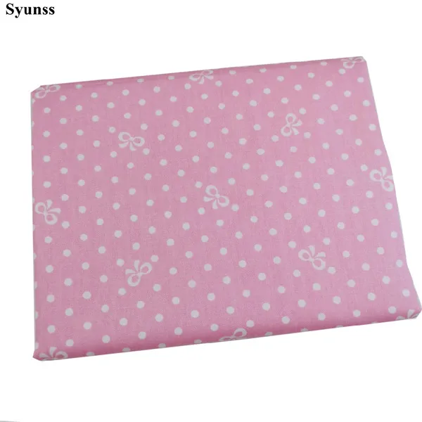 Syunss Strawberry Dot Printed Twill Cotton Fabric DIY Handmade Sewing Patchwork Baby Cloth Bedding Textile Quilting Tilda Tissus - Цвет: Черный