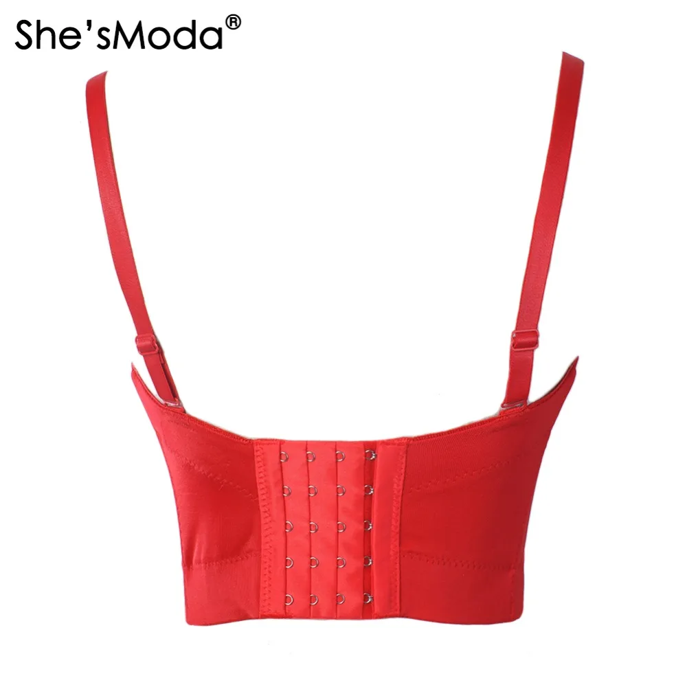 She'sModa Red Rinestone Hand-made Pearls Bralet Corselets Women's Bustier Bra Cropped Top Wedding Bralette Vest Plus Size She'sModa Red Rinestone Hand-made Pearls Bralet Corselets Women's Bustier Bra Cropped Top Wedding Bralette Vest Plus Size