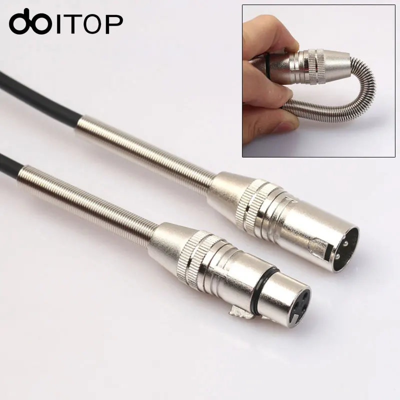 DOITOP XLR Microphone Cable Male to Female 3 Pin jack Audio Cable For