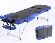 3 Fold Professional Portable Folding Massage Bed with Carring Bag Salon Furniture Bed Foldable Beauty Spa Massage Table Bed