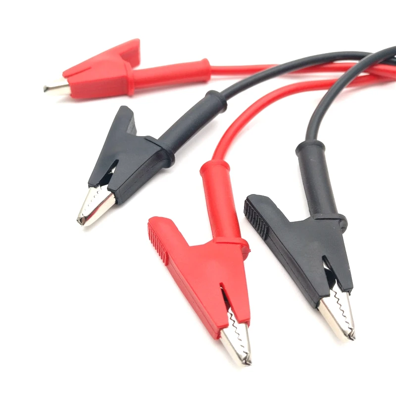 절연 클램프 악어 클립 전기 DIY 테스트 리드 악어 양단 악어 클립 로치 클립 테스트 점퍼 와이어 leads