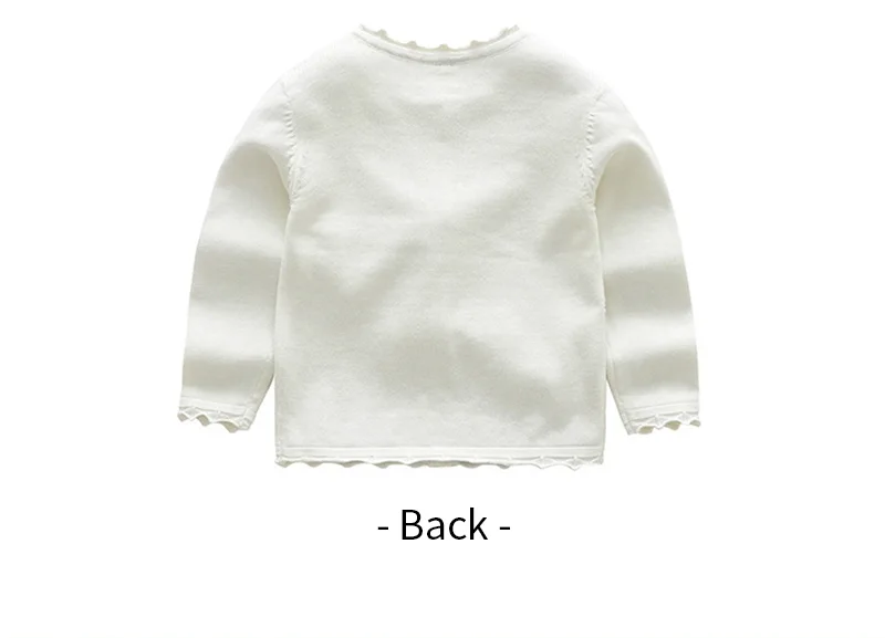 Sweet Flower Baby Sweater Ruffles Baby Girls Cardigan Long Sleeve Knitted Kids Sweater For Girl Spring Autumn Baby Girl Clothing (4)