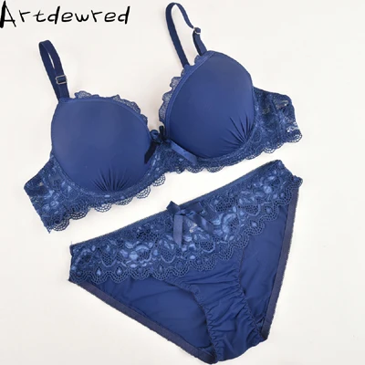 calvin klein underwear set ARTDEWRED New arrival Plus Size Bra Set 38-48 CDE Cup Brassiere Sets Women Sexy Lace Underwear Large Bra And Panty bralette womens lingerie sets Bra & Brief Sets