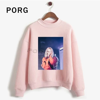 

Billie Eilish Sweatshirt Women Fashion Gothic Streetwear Harajuku Sudadera Mujer 2019 Women Clothes Hoodies Casual Full O-Neck