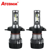 ATcomm H4 H7 H11 12 v Auto Lâmpada LED Mini Lâmpada Do Carro 9005/HB3 9006/HB4 PSX24W P13 hir2 ZES H8 80 w 6500 k Branco de Luz Para O Carro