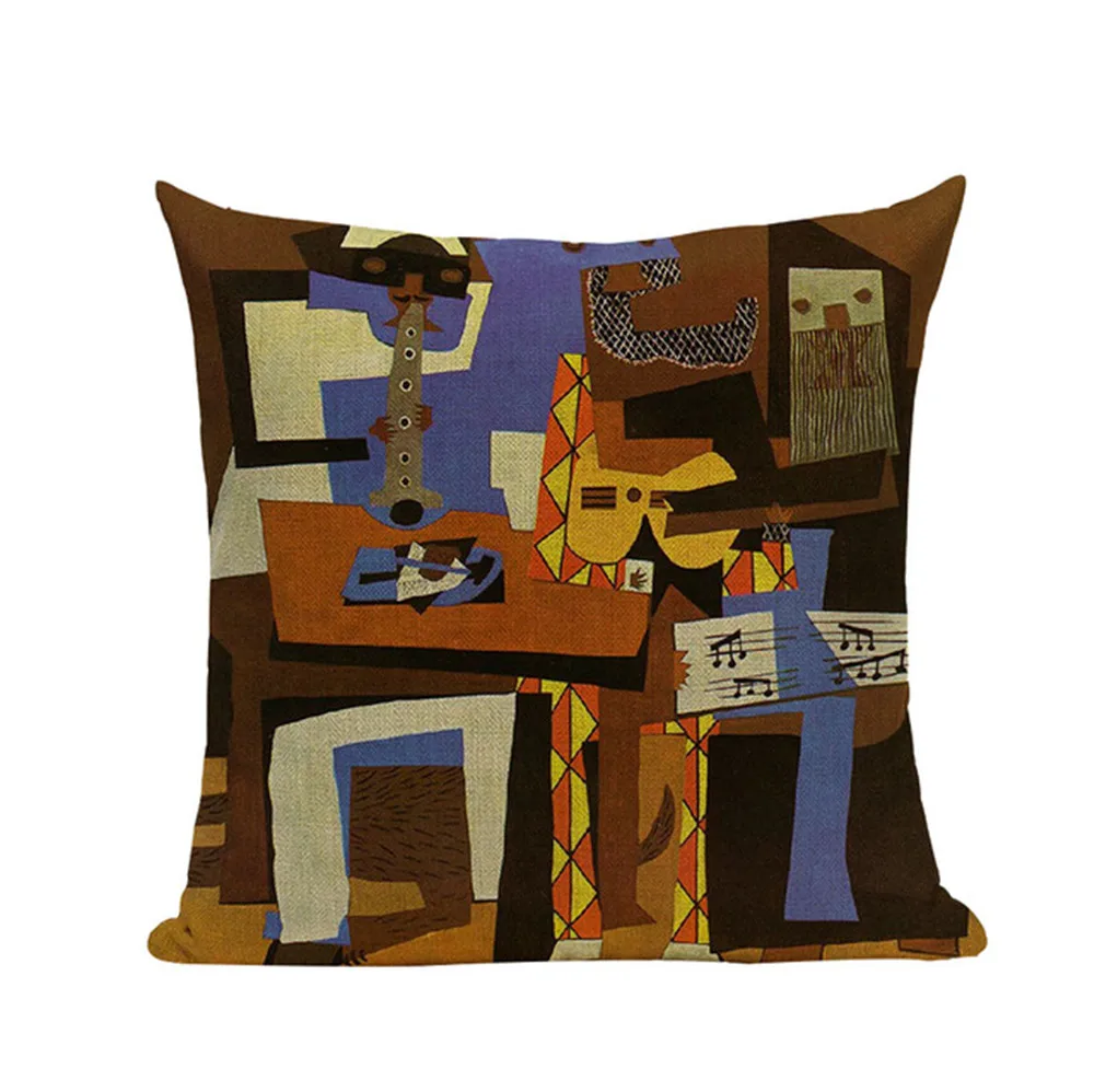 Пабло знаменитый Пикассо картины подушки Чехлы Звездная ночь сюрреалистичность абстрактное искусство бежевый чехол для подушки льняной Наволочки Чехол