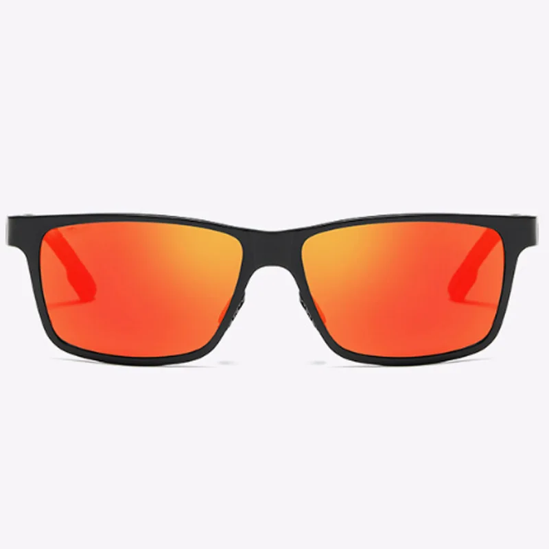 Мужские солнцезащитные очки из алюминия и магния, Красочные поляризованные зеркальные очки для рыбалки, зеркало для вождения водителя