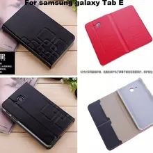 With Card Slot Crazy Leather Smart case cover for Samsung Galaxy Tab E 9.6 T560 T561 Tablet funda + screen protectors + stylus