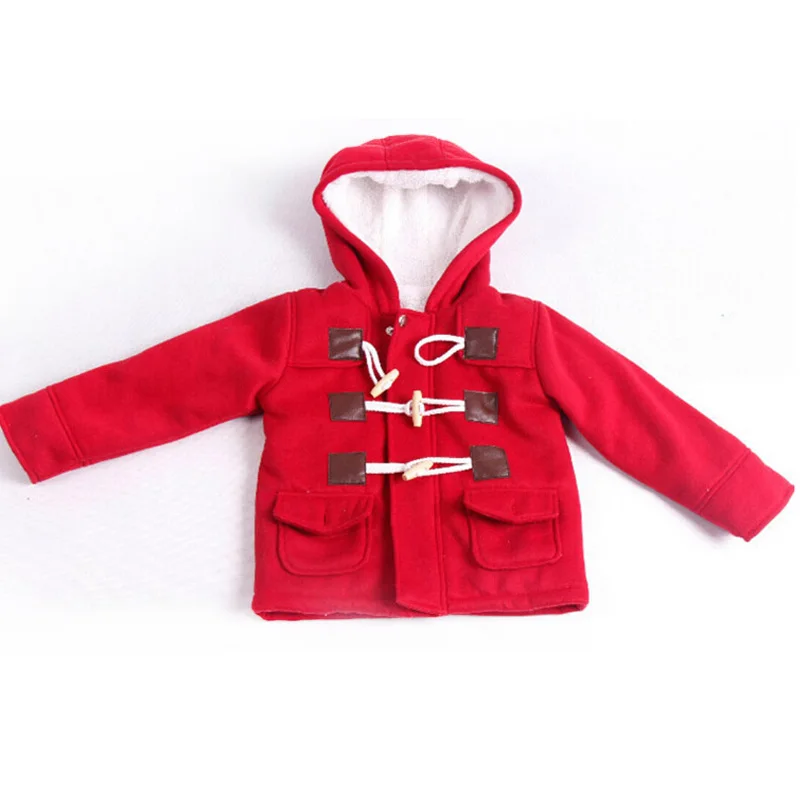 Куртка для маленьких мальчиков г. Осенне-зимняя куртка для мальчика, пальто Детская верхняя одежда с капюшоном, пальто для мальчиков, одежда детская куртка От 2 до 5 лет - Цвет: Red