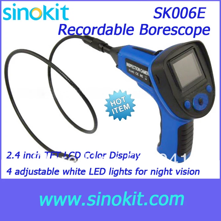 Portable Industrial Endoscope Borescope with recording 99G with 2.4