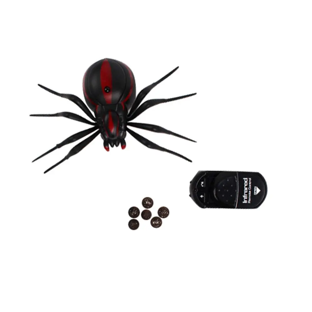 Реалистичные поддельные паук страшная игрушка дистанционного управления RC Паук шалость Рождественский подарок модель