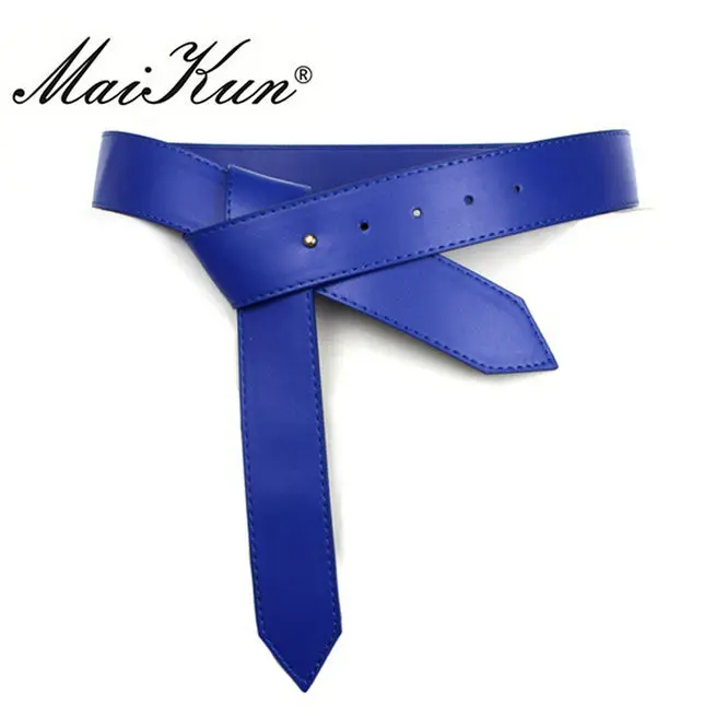 Maikun пояс женский ремень западный дизайнерский пояс для женщин роскошный пояс женский элегантный свадебный роскошный пояс широкий пояс для Джинсов - Цвет: Blue