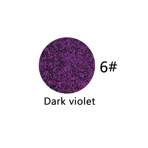 NAQIER макияж на заказ пудра с алмазным блеском тени для век водонепроницаемые Мерцающие Металлические тени для век Палитра - Цвет: 6 Dark violet