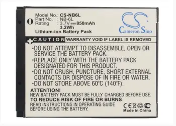 

Cameron Sino 850mAh battery for CANON Digital IXUS 200 IS 210 95 IS IXUS 105 105 IS 210 300 HS 300HS 310 HS 85 IS NB-6L NB-6LH