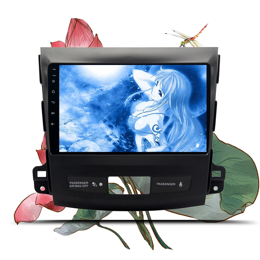 

For Mitsubishi Outlander 2006 2007 2008 2009 2013 Car gps glonass Allwinner t8 music media pc tablet 4G Lte map Android 9.1