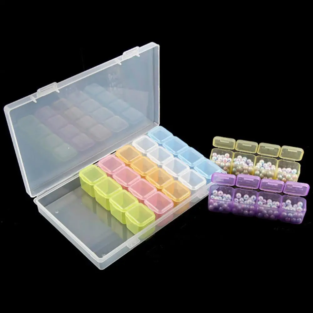 28 слотов инструменты для дизайна ногтей коробка хранения пластиковый держатель