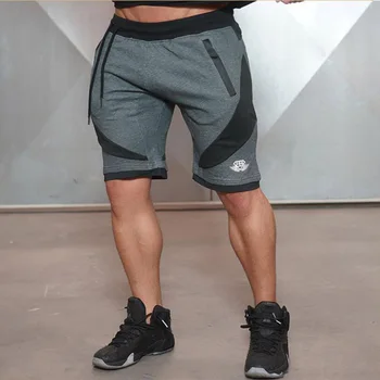 

2019 summer outdoor leisure sports fitness shorts mens joggers training breathable slim shorts cotton men's cool running clothes