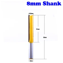 1 шт. прямой/Dado фреза 3/" Dia. X " Длина-8 мм хвостовик Деревообработка резак деревянный режущий инструмент