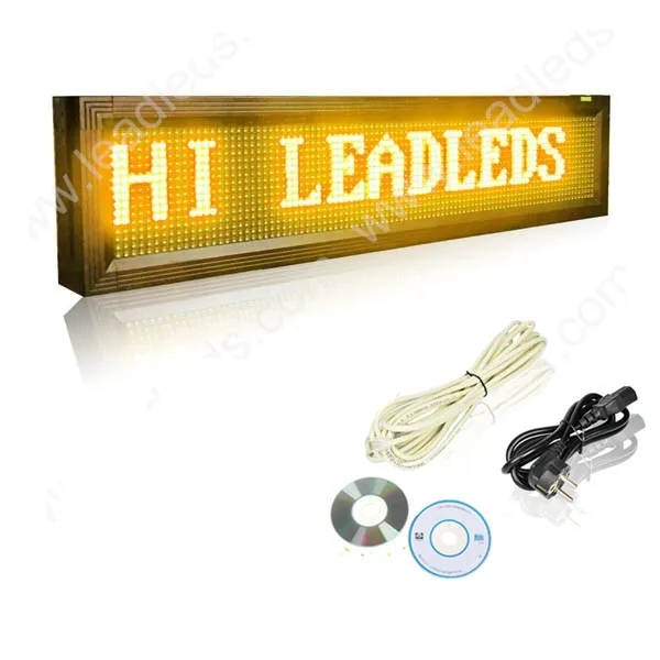 P10mm Outdoor Waterproof RGB Full color LED Display High brightness Scrolling Message Board LAN information input