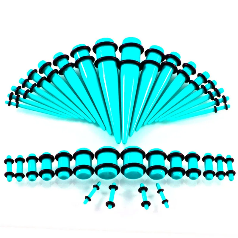 36 pcs Taper Kit with Plugs Ear Expansion Multicolor