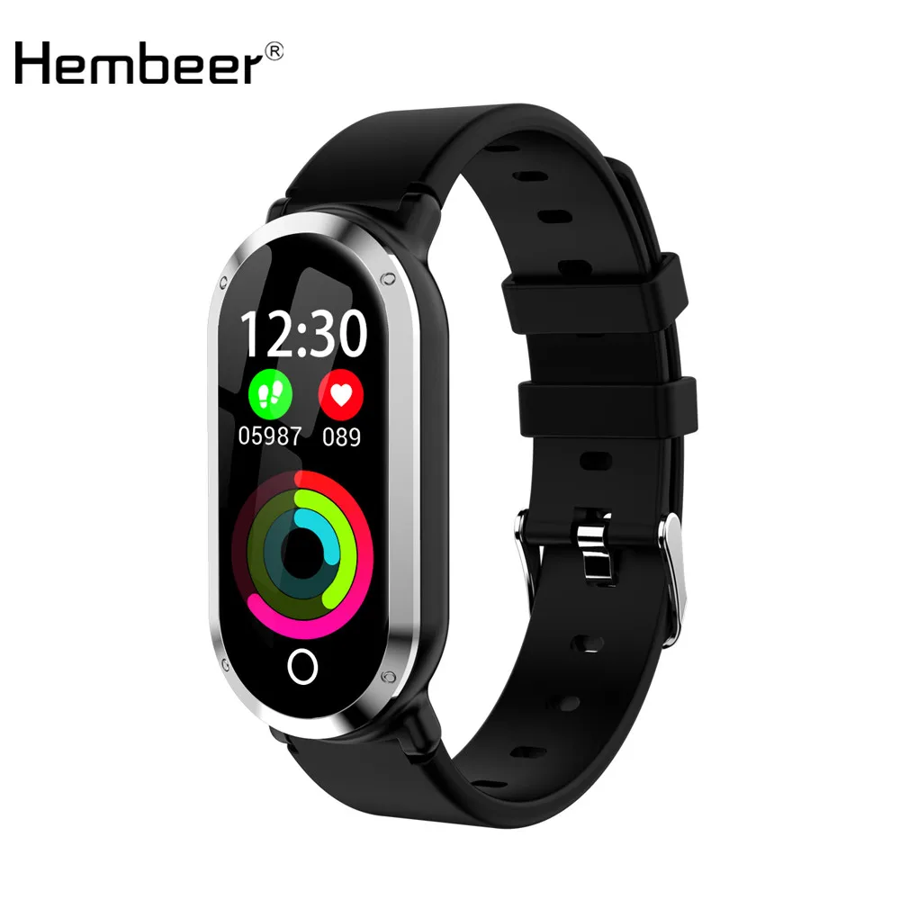 

T1 Smart Wristband Woman Heart Rate Blood Pressure Monitor Fitness Bracelet tracker Pedometer Band for IOS Android Huawei phone