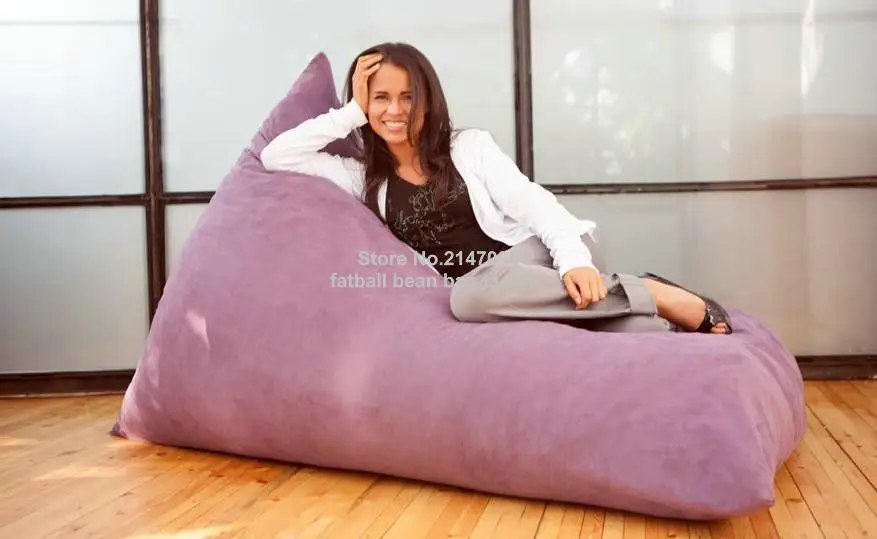 Elegant Cobalt blue bean bag chair, adults outdoor beanbag sofa seat furniture