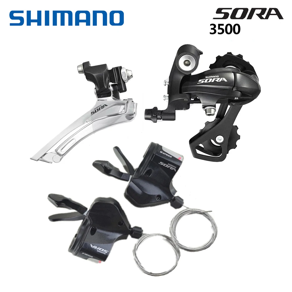 Shimano Sora 3500, набор групп для шоссейного велосипеда, набор для езды на велосипеде, комплект 2x9, FD-3500 скорости, RD-3500 переключатель передач, SL-3500 переключения передач