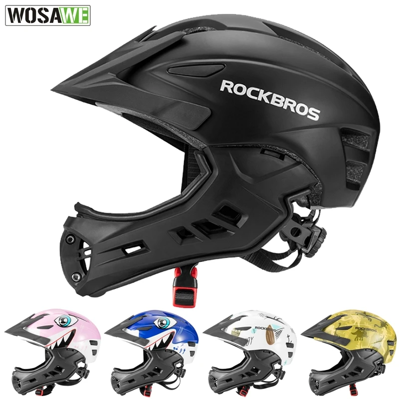 

ROCKBROS Motorcycle Children Helmet UltraLight Kids Motocross Helmets Outdoor Sports Riding Skating Protection Safety Helmet
