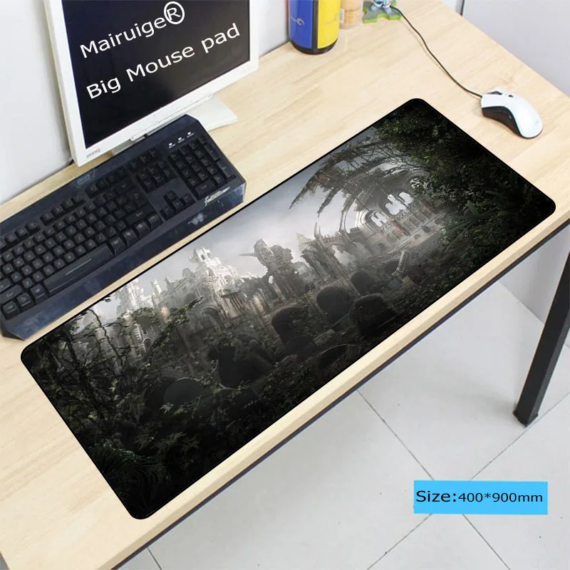 Цена Mairuige, бесплатная доставка, фантазийный коврик для мыши, геймер, 900x400 мм, коврик для мыши с большим замком, игровой коврик для мыши, компьютерн...