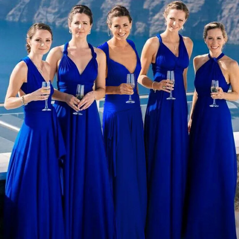 

Sexy Women Multiway Wrap Convertible Boho Maxi Club Red Dress Bandage Long Dress Party Bridesmaids Infinity Robe Longue Femme T7