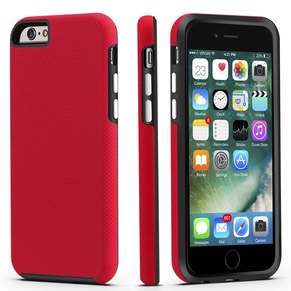 

Cover For iPhone 6 6s Case, Dual Guard Protective Shock-Absorbing Scratch-Resistant Rugged Drop Protection Cover for iPhone 6 6s
