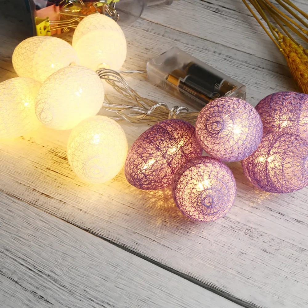 1,8 м пасхальное яйцо светодиодный свет для пасхальное праздничное украшение свадебное украшение 10 шт. ночник полоса спальня подвесные лампы - Испускаемый цвет: C