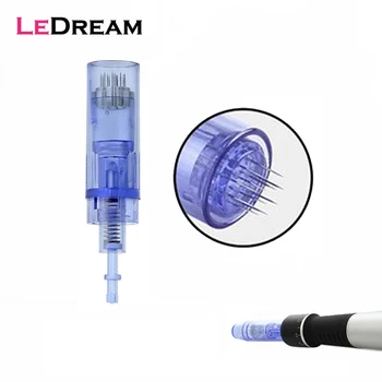 

100pcs/lot Bayonet Long Blue 12 Pin Micro Needles Cartridges Microneedles For Electric Dr Derma Pen A1 Tattoo Tips