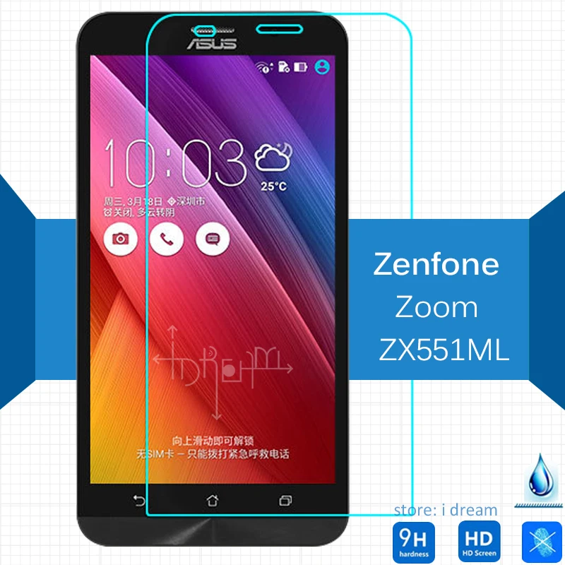2 шт для Asus ZenFone Zoom ZX551ML закаленное стекло ЖК-экран протектор 2.5d защитная пленка на
